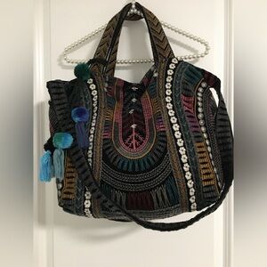 Johnny Was Velvet Bag